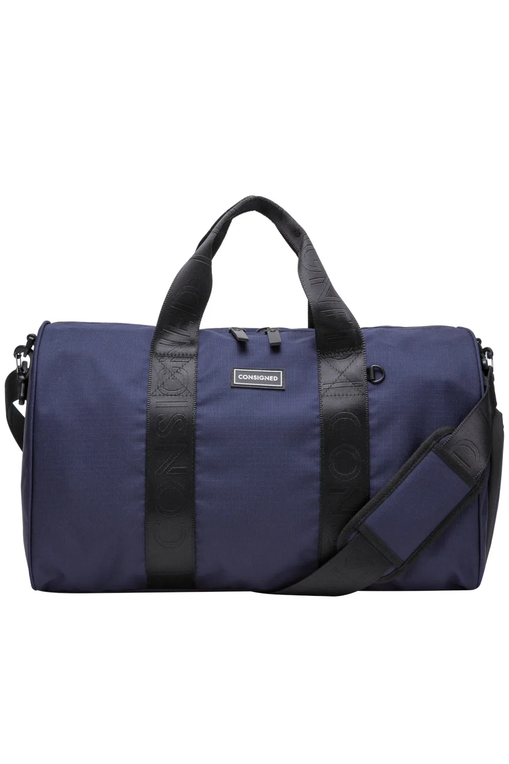 Unisex Dallin Barrel Holdall - Navy - One Size - Consigned - FashionsVida