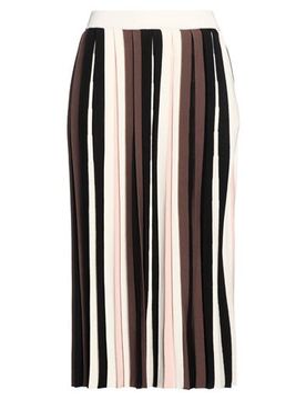 Falda midi Mujer Hueso M Mujer