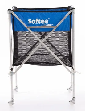 Chariot à Balles Pliable Avec Filet Aluminium Royal 89 x 58.5 x 58.5 cm unisex - Softee - FashionsVida