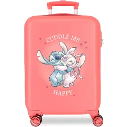 Maleta de cabina Adorable Stitch rígida con capacidad de 35L