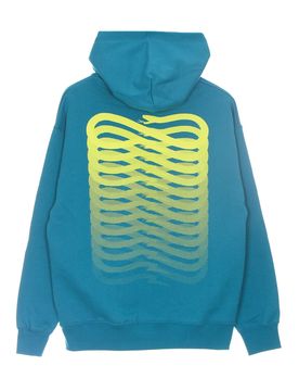 Felpa Leggera Cappuccio Uomo Ribs Yellow Hoodie Turquoise/yellow