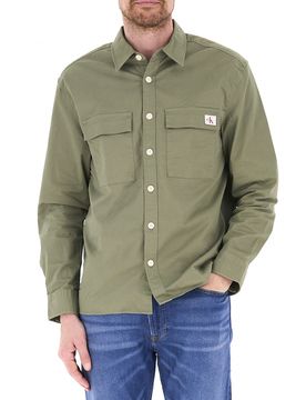 Camicia maniche lunghe VERDE OLIVA L