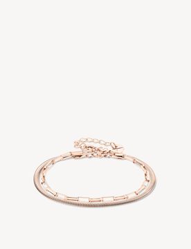 Set di bracciali oro rosa - 22cm