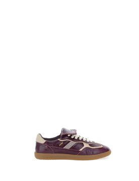Sneakers in pelle BORDEAUX 38