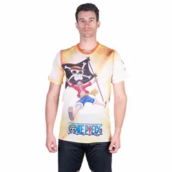 Maglietta A Maniche Corte One Piece Fishman Straw Hat Crew Yellow S