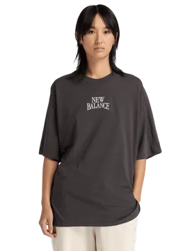 Trackside Donna - Magliette Nero - Taglia XS - Jersey di cotone XS - New Balance - FashionsVida