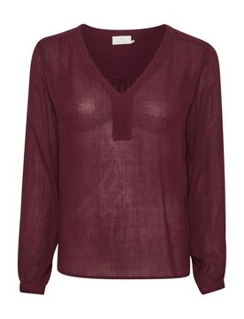 Kaffe Blusa 'Amber' borgoña