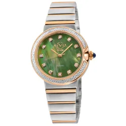 Women's Sorrento, Swiss Quartz Watch, Green MOP Dial, 316L Stainless Steel, & Sapphire Crystal - Multicolor - Size: One Size