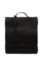 Women's 'Brigitte' Leather Backpack in Black - Black - Size: One Size