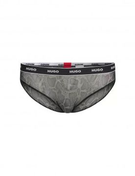 Para mujer. 50481057 Braguitas de malla con estampado de serpiente (XS), Homewear, Poliamida