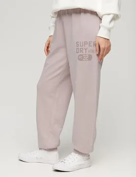Pantalon De Survêtement Vintage Washed Graphic Cloud Grey M - Superdry - FashionsVida