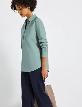 Business Hemdbluse female Blau