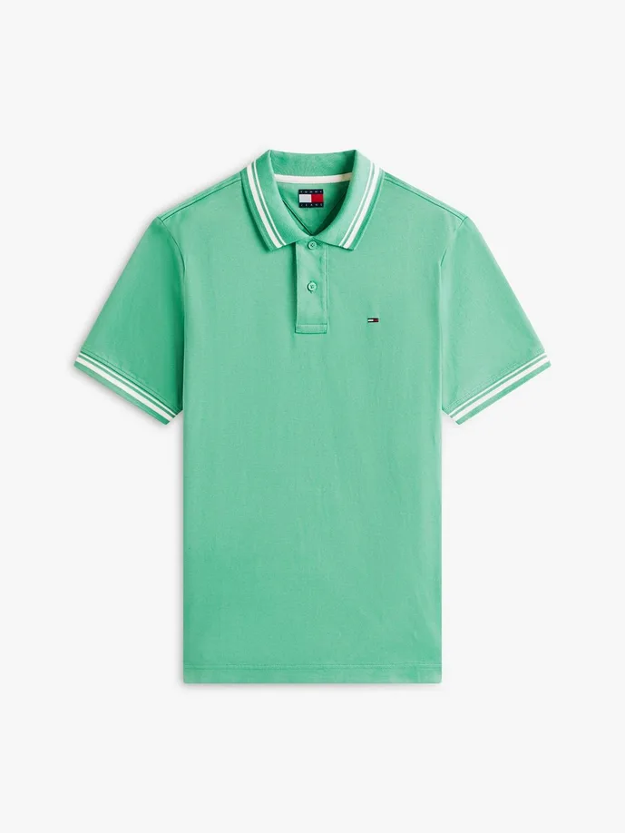 Polo con righe uomo verde - Tommy hilfiger - FashionsVida