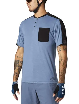 T-shirt à Manches Courtes Ranger Drirelease® Henley - Fox racing - FashionsVida