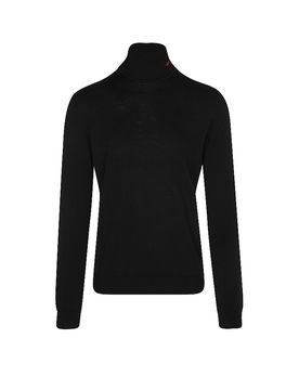 HUGO Rollkragenpullover schwarz M herren