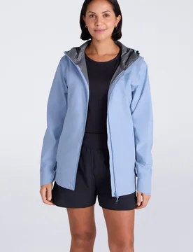 Aerovent Packable 2. 5 Womens Windbreaker - Blue - Blue - Size: 20 - Mountain Warehouse - FashionsVida