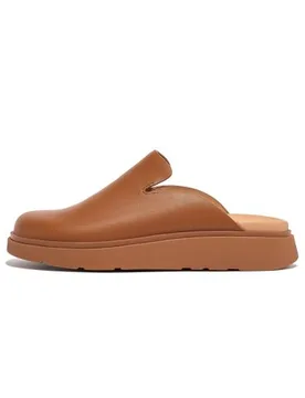 Womens Light Tan Gen-FF Leather Mule - Female - Brown - UK 7 - Fitflop - FashionsVida