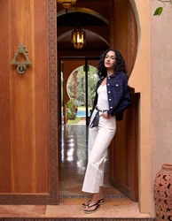 Scarf Belt Trousers - S / WHITE - female
