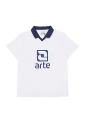 Polo Manica Corta Uomo Logo Collar Tee White/navy