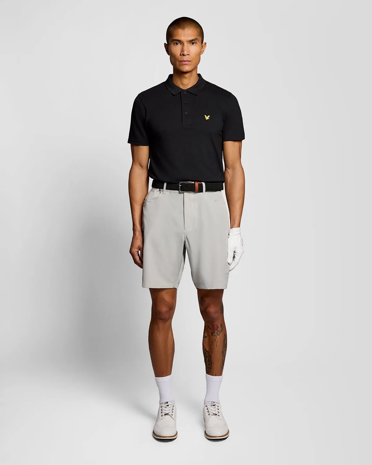 Men's Golf 5-Pocket Shorts in White - Lyle & Scott - FashionsVida