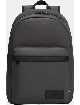 Mochila de hombre en ecopiel con logotipo frontal - Tommy Hilfiger - FashionsVida