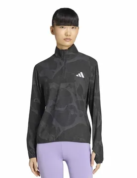 Felpa Con Mezza Zip Adi365 Black / Grey Five S