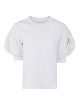 Sacai T-shirt in twill di nylon