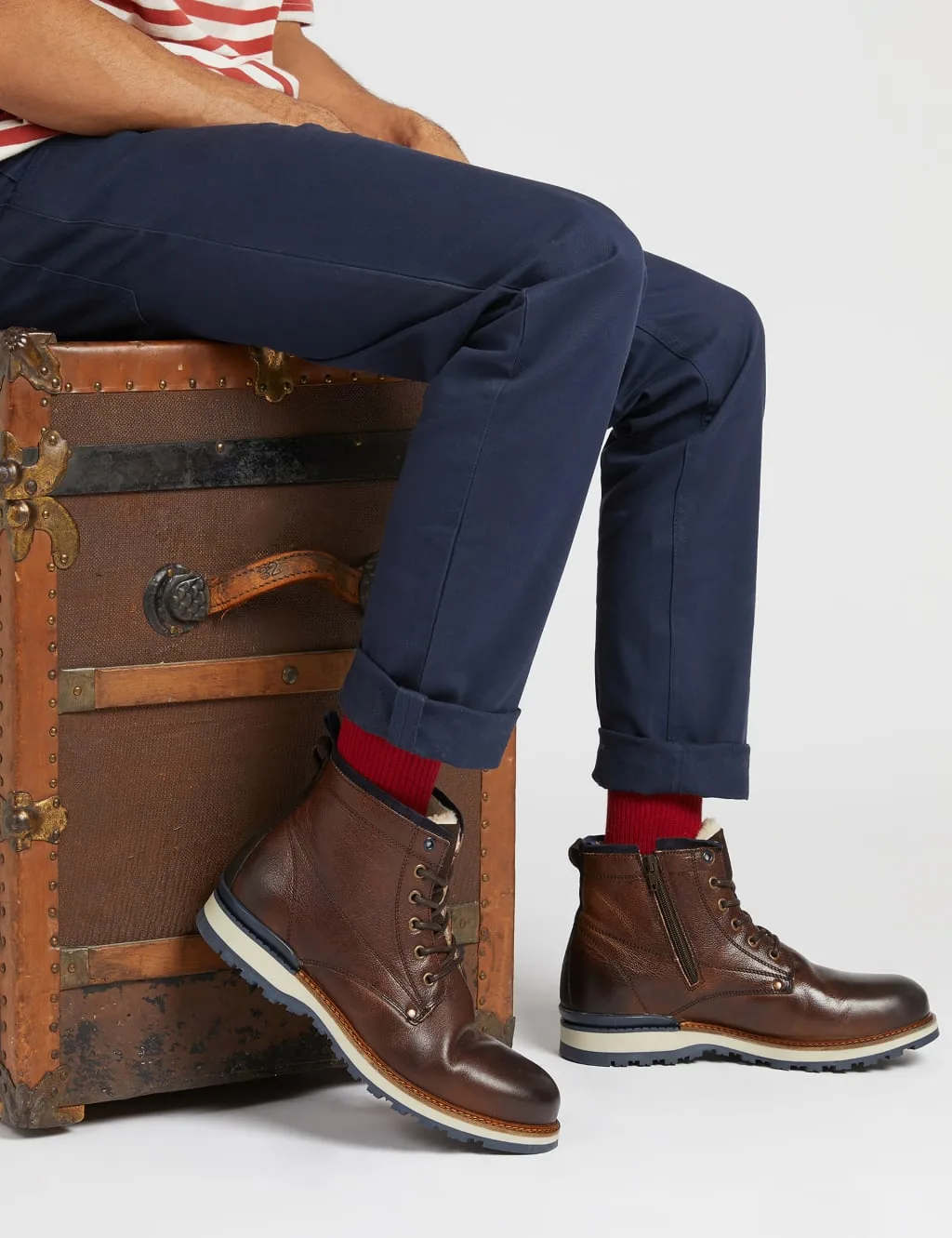 Leather Casual Boots Brown female - Jones Bootmaker - FashionsVida
