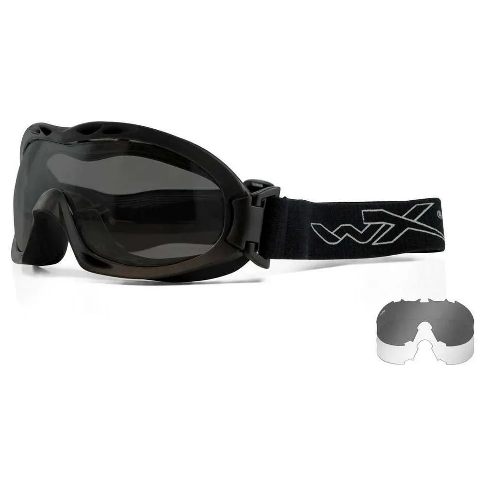 Nerve Polarized Sunglasses Grey / Clear / Matte Black One Size Men,Women - Wiley X - FashionsVida