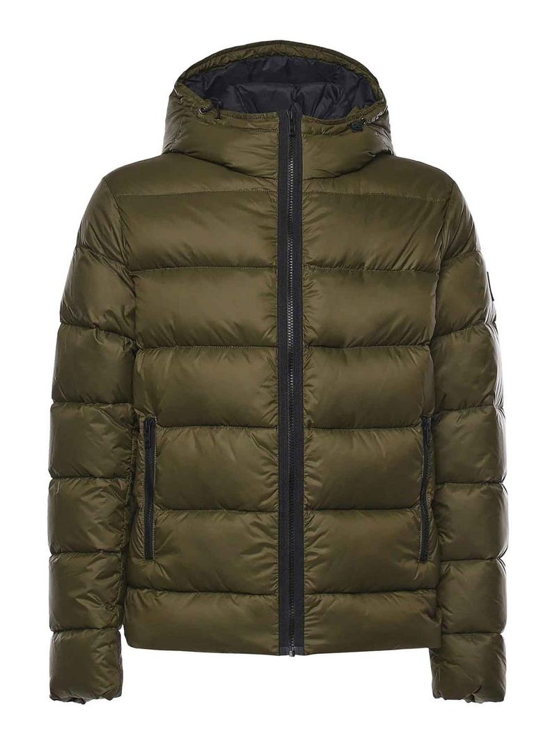 Piumino Double Front In Popeline Calandrato