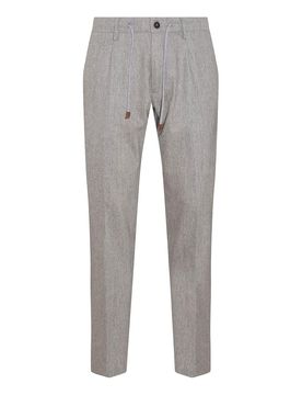 Pantaloni grigi in misto lana