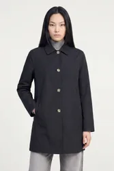 Jennifer Single Breasted Basic Mac Jacket - Black - Size: 12