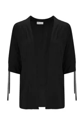 Raffung und Bindeband D Shirtjacke female