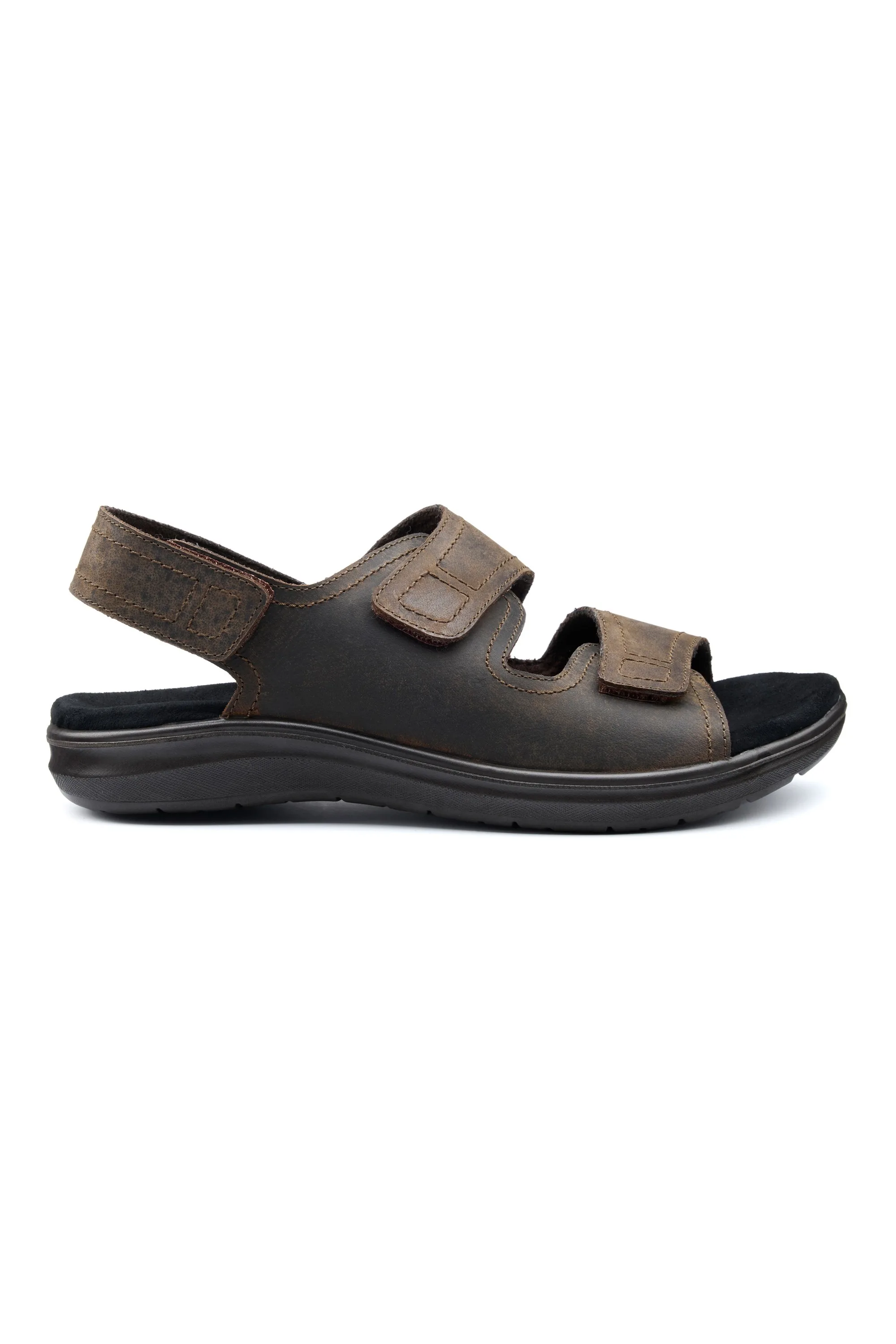 Causeway Men's Leather Sandal - Hotter - FashionsVida