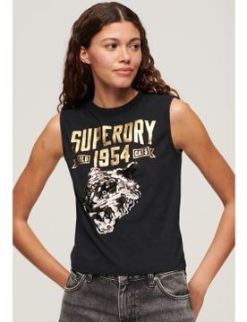 Para mujer. W6011899A Camiseta ajustada (S), Casual, Algodón, Sin mangas / Tirantes