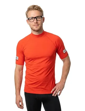 Rash Guard Manches Courtes Comp Red S - Ocean & Earth - FashionsVida