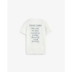Camiseta de manga corta de hombre con texto trasero