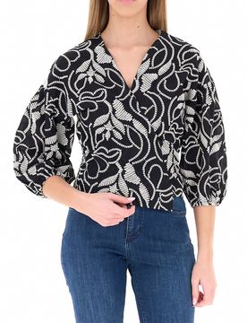 Blusa a portafoglio NERO 40