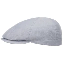 Panel Flat Cap with UV Protection - blue-mottled - Size: 57 cm