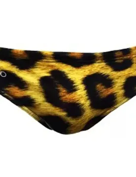 Leopard 2019 Swimming Brief Brown L Men - TURBO - FashionsVida