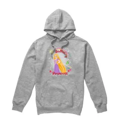 Men's Tangled Birthday Princess With Rapunzel & Pascal Hoodie Light Grey Size: Large - Light Grey - Size: L