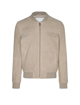 Lederjacke beige 48 herren