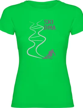 T-shirt à Manches Courtes Ski Dna Light Green S - Kruskis - FashionsVida