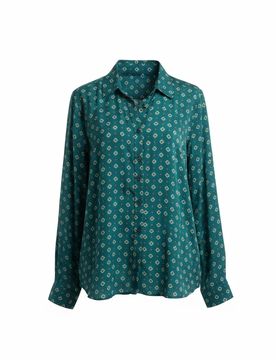 Camicie donna - louise camicia m/l classica tie satin - ottanio
