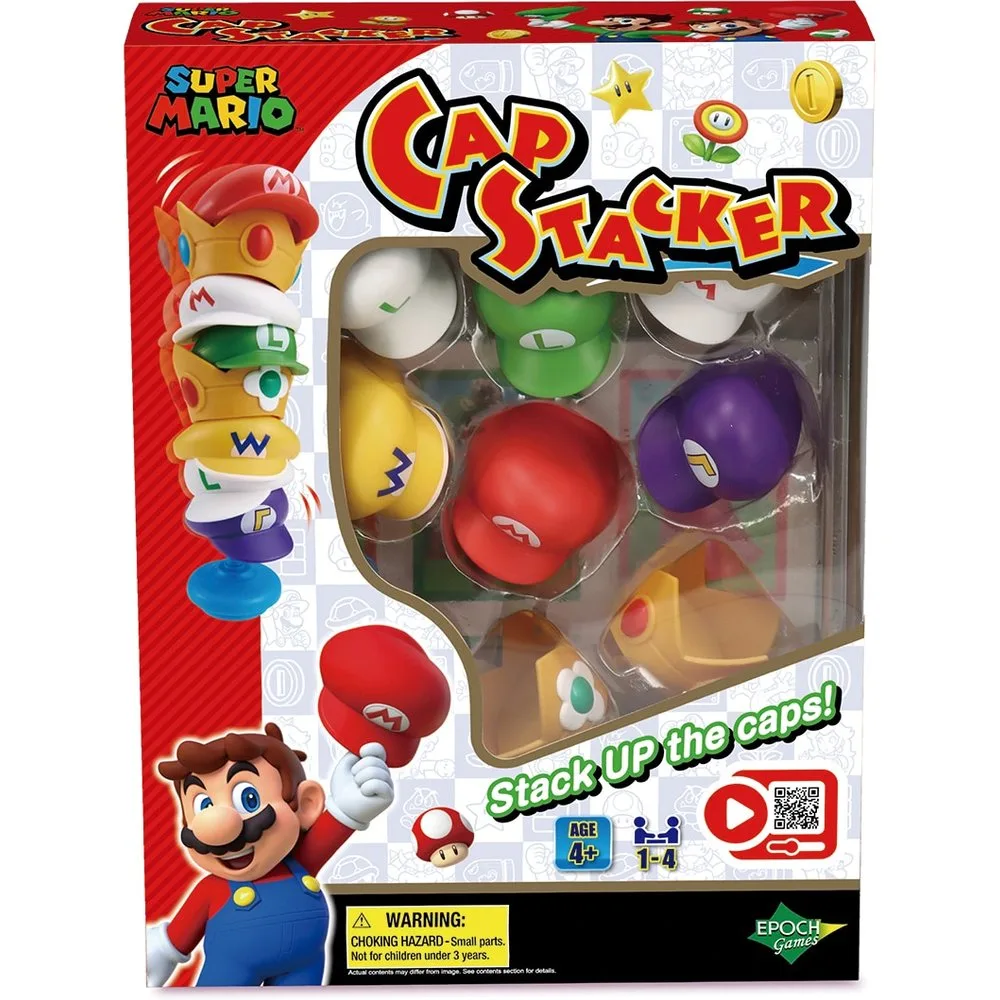 Juego de mesa Super Mario Cap Stacker - Epoch - FashionsVida