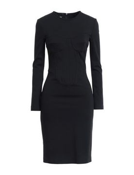 Midi-Kleid Damen Schwarz 34 Damen