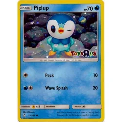 Pokemon SM Ultra Prism 32/156 Piplup (Toys R Us Stamp Cosmo Holo)