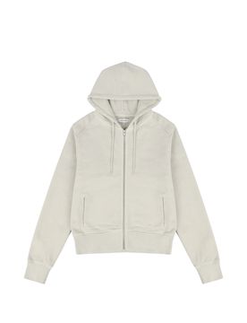 Men's Non-Detachable Hood Zip Sweatshirt with Drawstring
