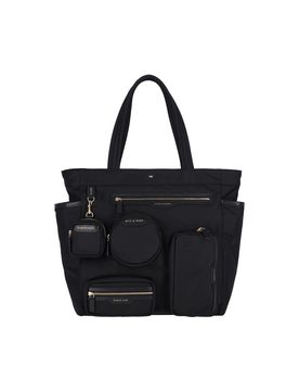 Recycled Nylon & Leather Crossbody Bag