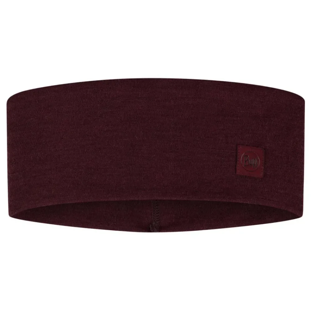 Merino Wide Headband Solid Garnet One Size Men,Women - Buff ® - FashionsVida